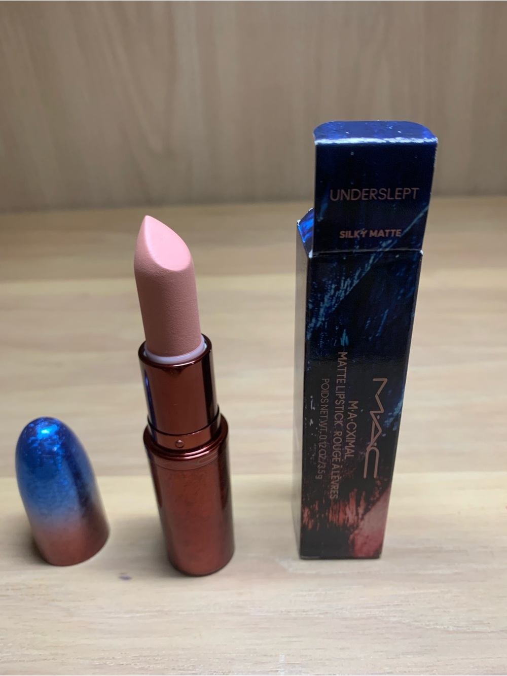 MAC Cosmetics Underslept Silky Matte Lipstick — Nude Pink
